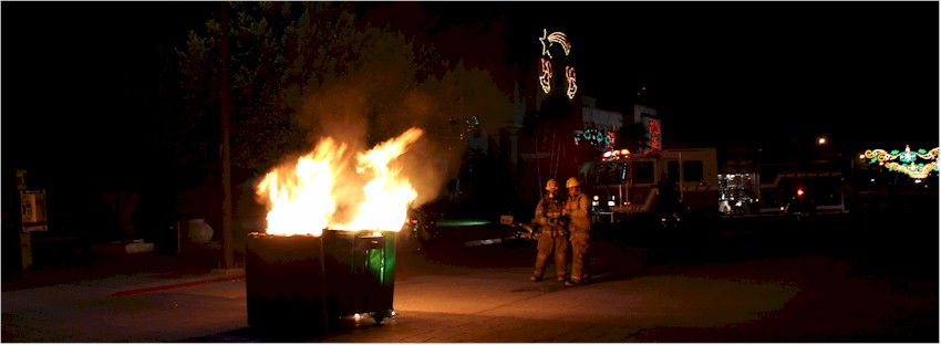 Incendio de contenedor de basura en Palacio Municipal - Foto 2