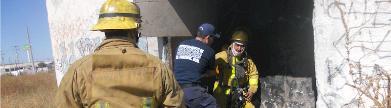 Práctica "Comportamiento del Fuego" realizada por Bomberos Voluntarios del H. Cuerpo de Bomberos Cajeme, foto 2