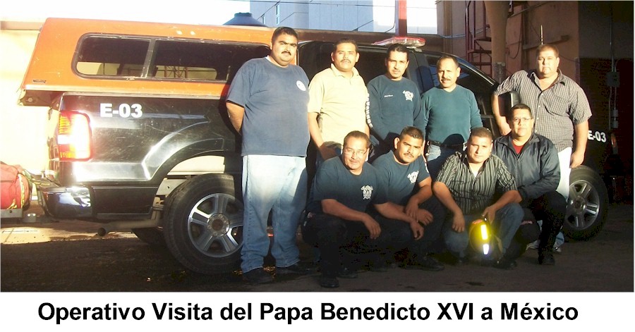 Operativo visita Benedicto XVI a Mexico - Marzo 2012