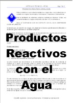 MATPEL Productos reactivos con el agua